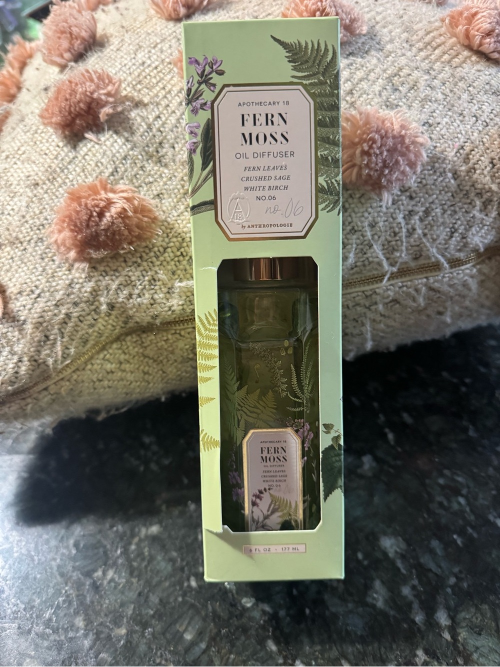 Anthropologie Fern Moss Oil Diffuser - Light Green